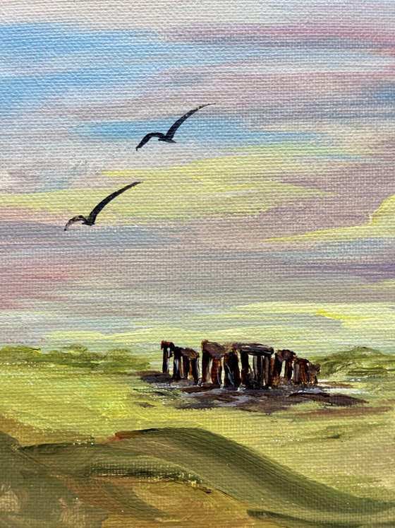 Stonehenge on a Small Canvas