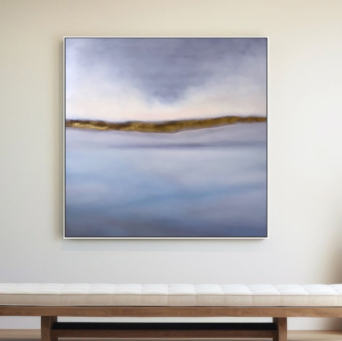 Deep Inside / Sea And Sky Landscape By Larissa Uvarova, 47 X 47, Artwork For Sale On Artfinder