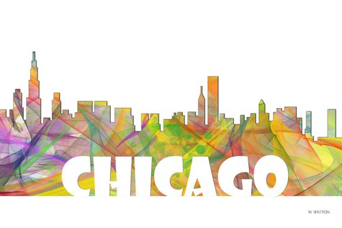 Chicago Skyline MCLR2 by Marlene Watson