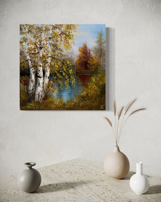 Birches by the River