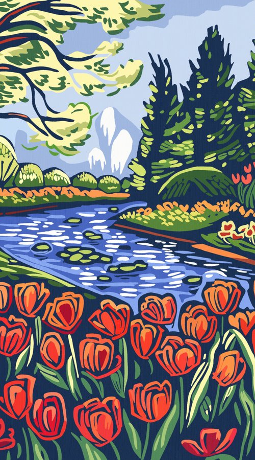 Flower Park IV by Kosta Morr