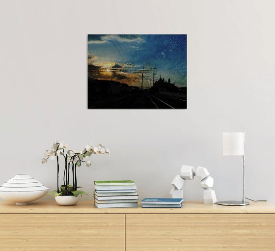 Summer Sunrise sky City scape