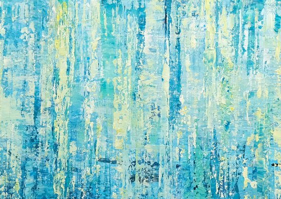 Abstract Turquoise Landscape X