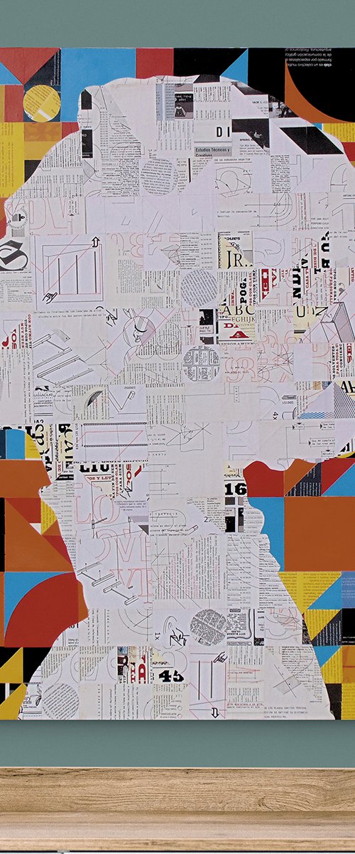 Collage_37_90x90 cm_Portrait_Pop by Manel Villalonga