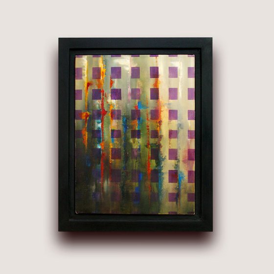 Abstract Oil Painting - Ab Squares iii