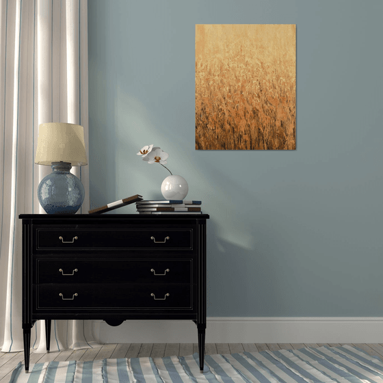 Warm Field - Textured Abstract