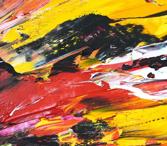 Yellow Red Abstraction E 6