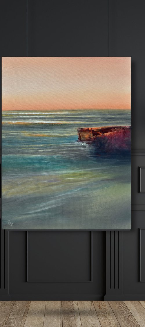 " The Calm Sea Of A Quiet Evening "..SPECIAL PRICE!!! by Ivan  Grozdanovski
