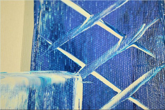 Blue Skyline - Original Painting - Abstract Painting - Acrylic Painting - Canvas Art - Wall art - ready to hang