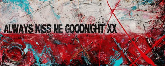 Goodnight Kisses 200cm x 80cm Always Kiss Me Goodnight Urban Pop Art