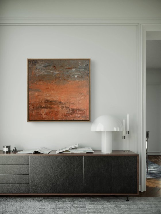 „Where silence dwells“ 80x80x2 cm