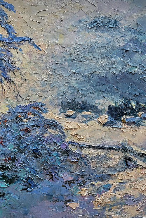 In the winter mountains by Boris Serdyuk