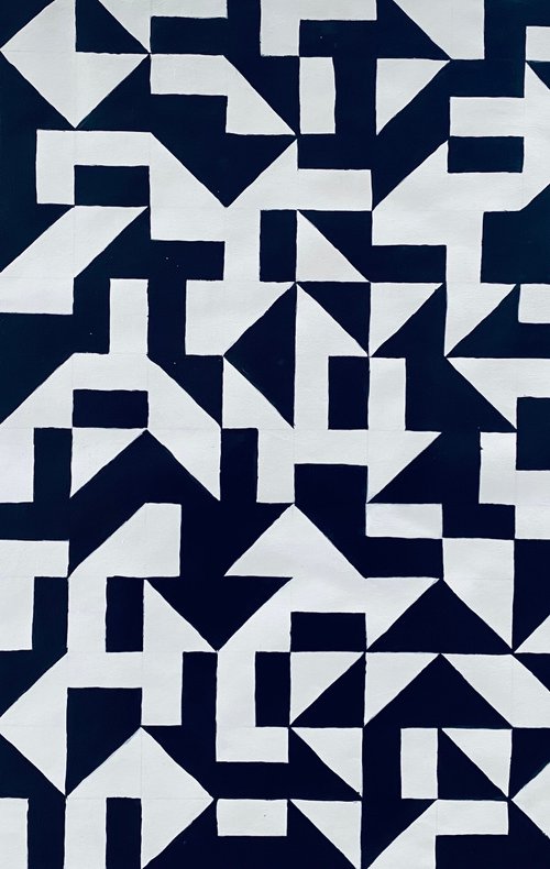 Geometric abstraction 1 by Dolgor Dugarova