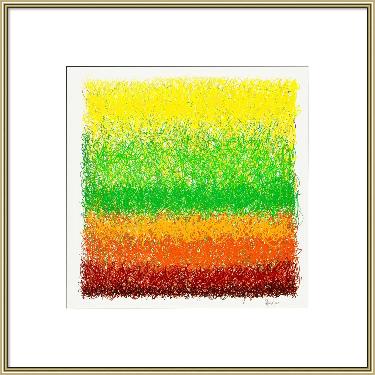 Abstract Giclee Print By Shabs Beigh, 20 X 20", Autumn ????, Original Artwork