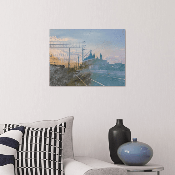 Sunrise sky City scape