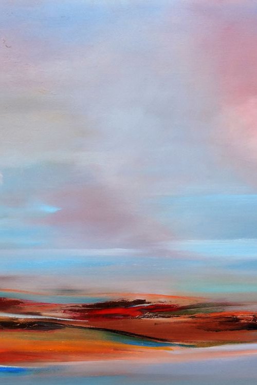 Moment never back. Large painting, 30" x 48". by Veta  Barker