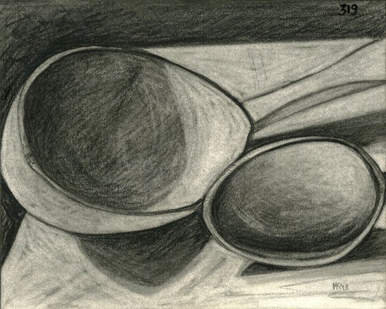 Still life with wooden ladles III
