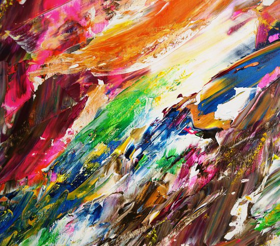 Wonderful Dreamworld XXXL 1, extra large painting ! Unstretched