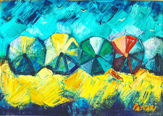 Beach umbrellas