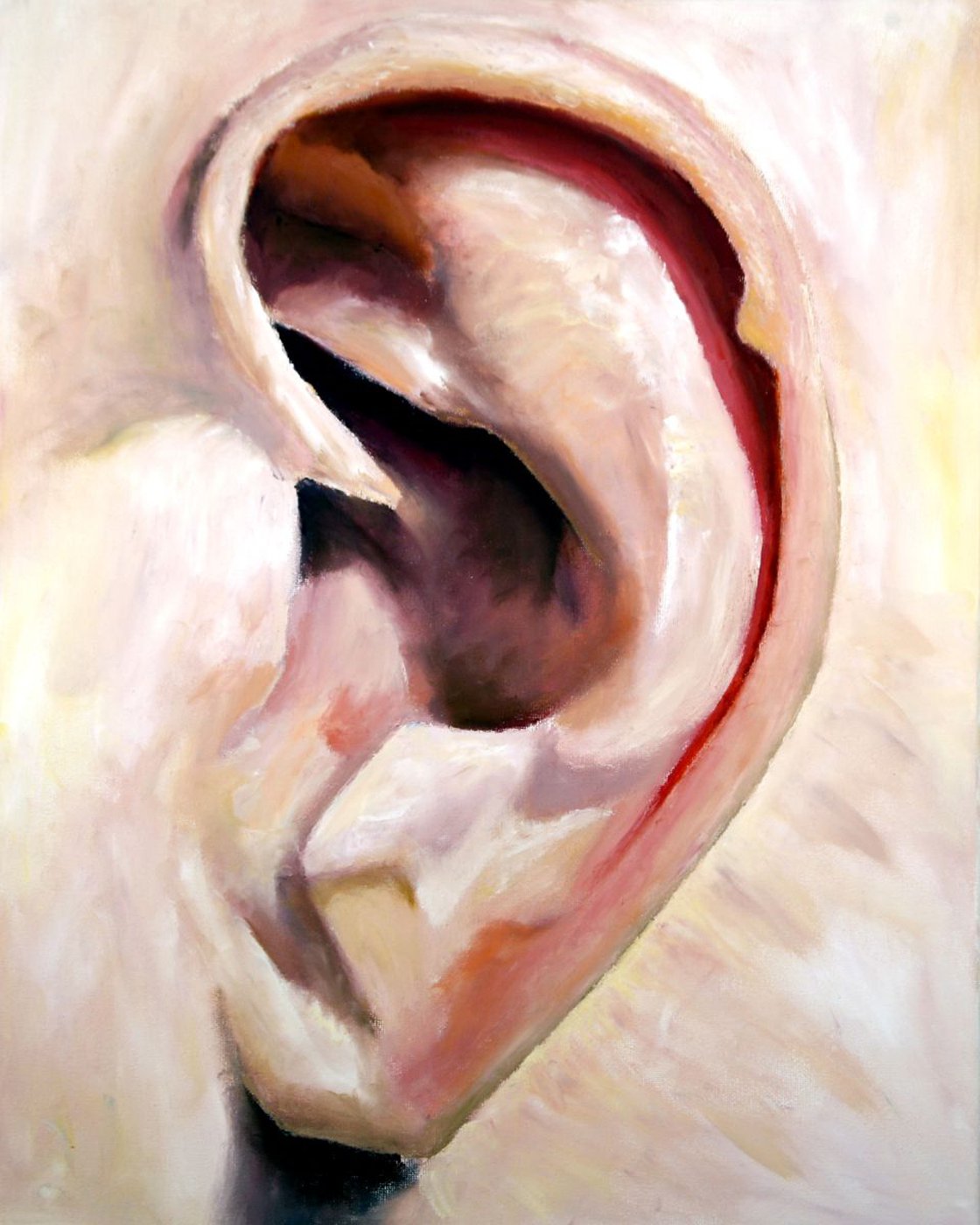 Ear Oil painting by Ryan Louder | Artfinder