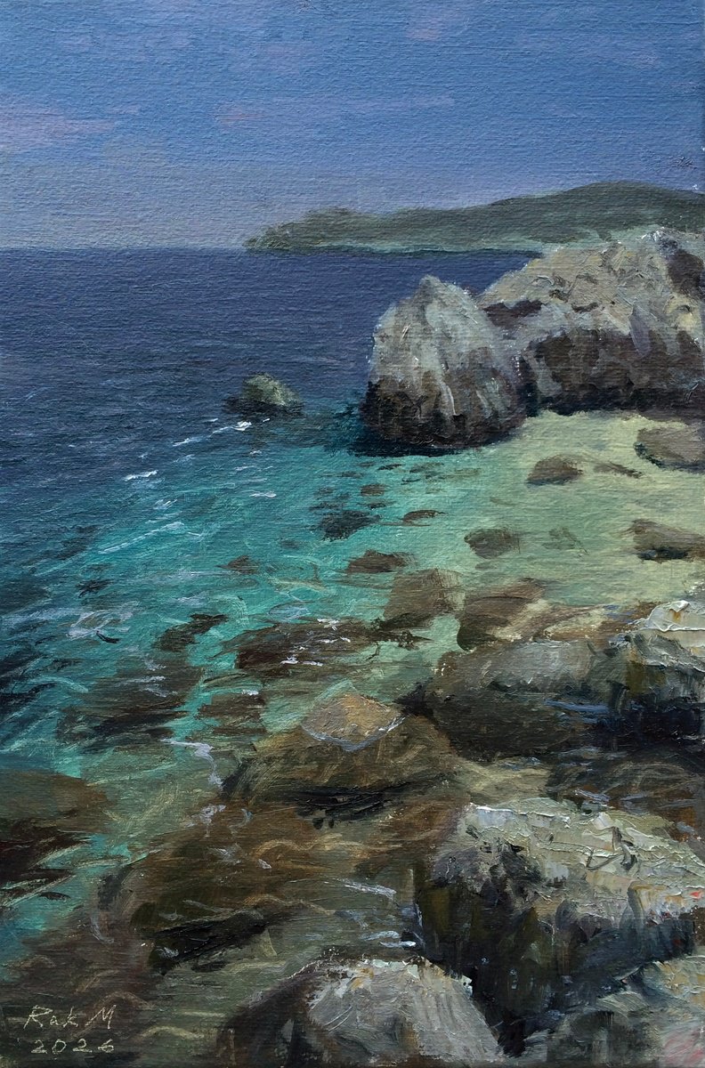 Warm Coast By Michael Rak, 8 X 12, Artwork For Sale On Artfinder