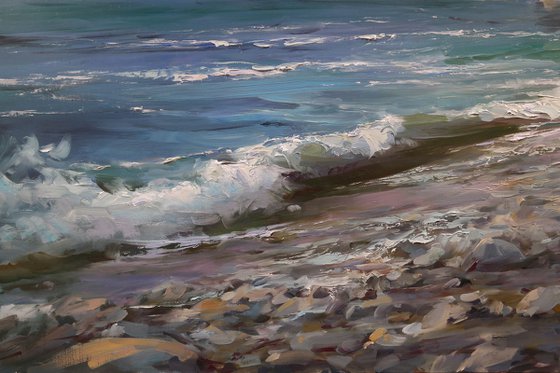 "Light over the rocks"