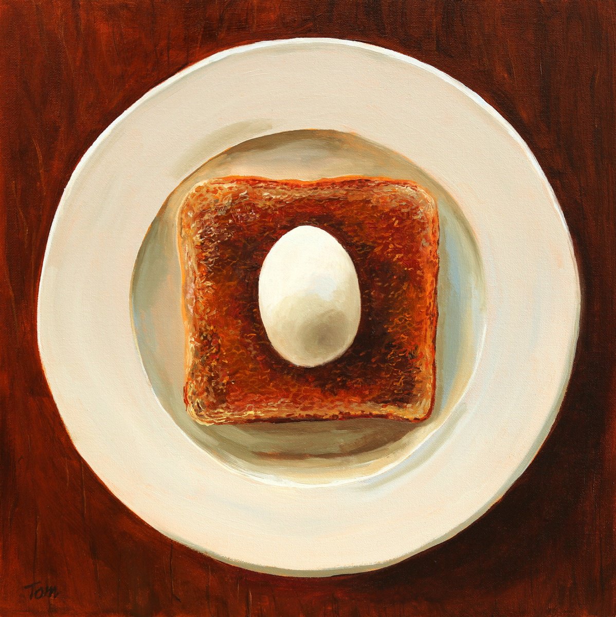 Egg on toast by Tom Clay