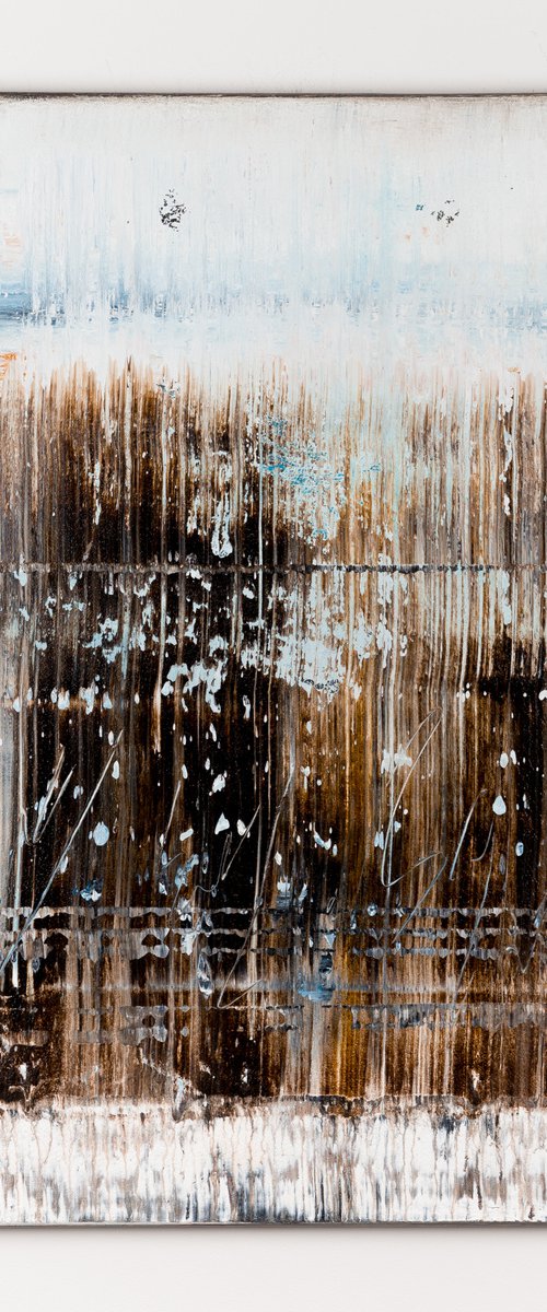 Brown abstract painting BH641 by Radek Smach