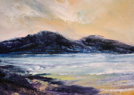 Sunart Shores, impressionist Scottish coastal seascape