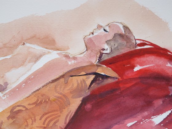 Reclining female nude