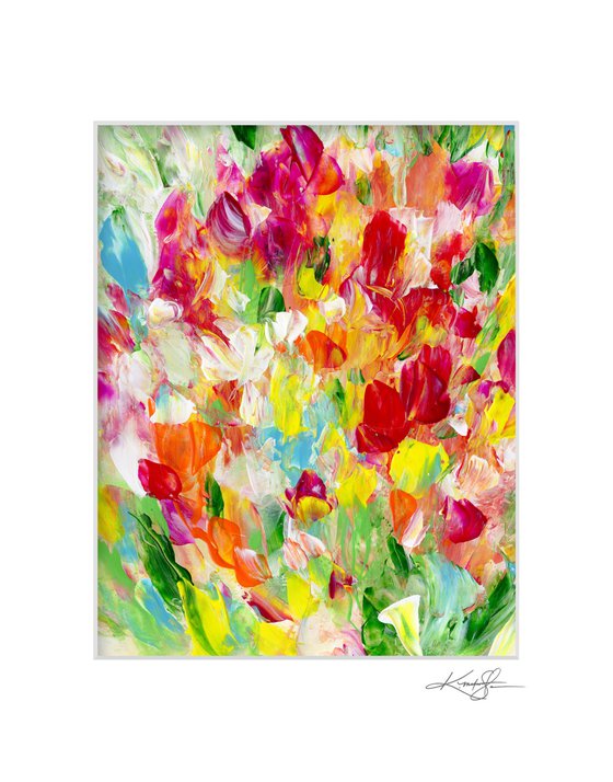Floral Jubilee 4 - Flower Painting by Kathy Morton Stanion
