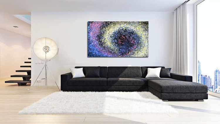 Large Painting Size For Order Abstract Paintings Large Abstract Original Painting Abstract Diptych Universe Stars Space Ready To Hang