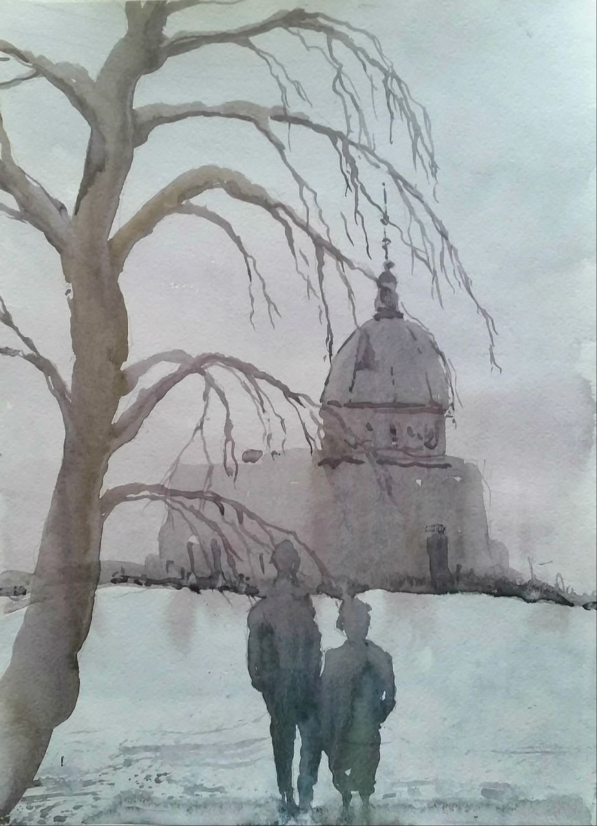 Winter walk by Eugene Gorbachenko