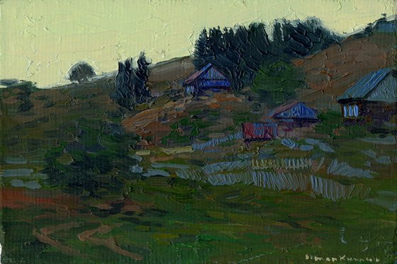 Sunset. The Kyn village