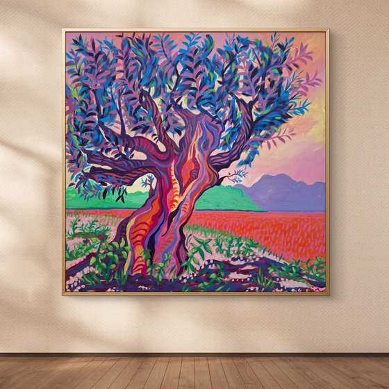 Sunset Olive Tree, Altea