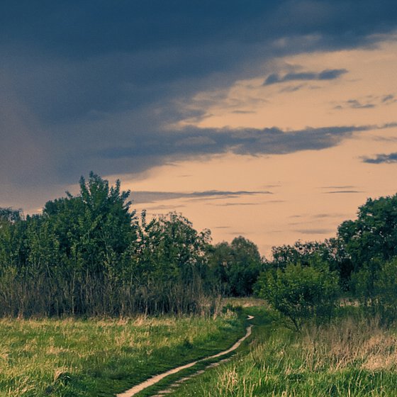 The road to the storm.