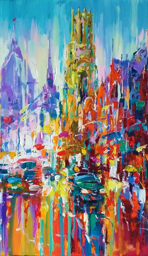 Abstract cityscape (London) 01 by Andrej  Ostapchuk