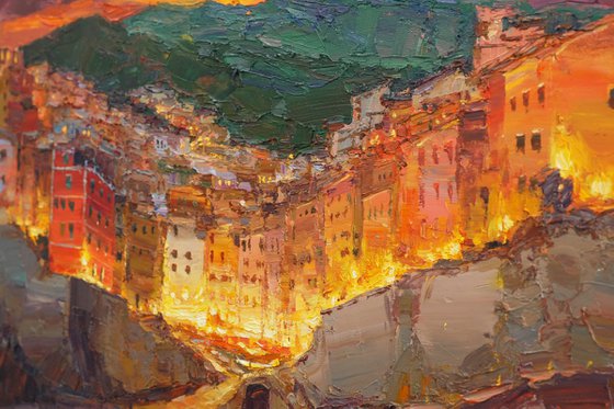 Evening Riomaggiore Italy