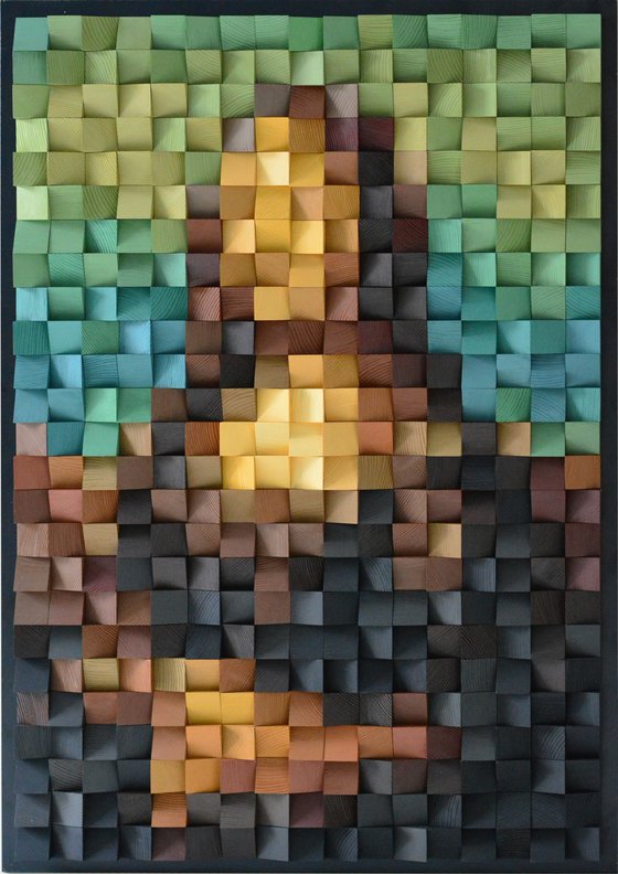 Wooden Art "Mona Lisa"