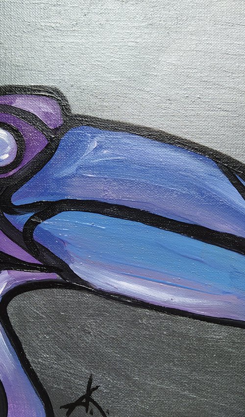 Graphic toucan - toucan oil painting, animals, bird, birds oil painting by Anastasia Kozorez