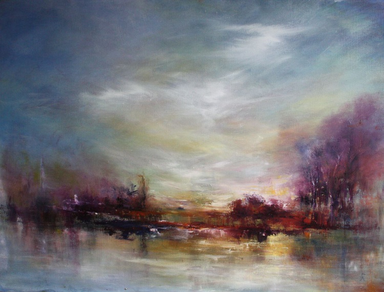 Atmosphere Oil Painting By Val Irene Robertson Artfinder