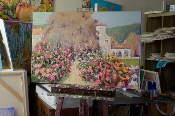 Garden With Roses