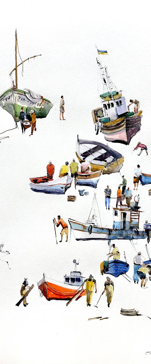 Yachtsmen by Bogdan Shiptenko