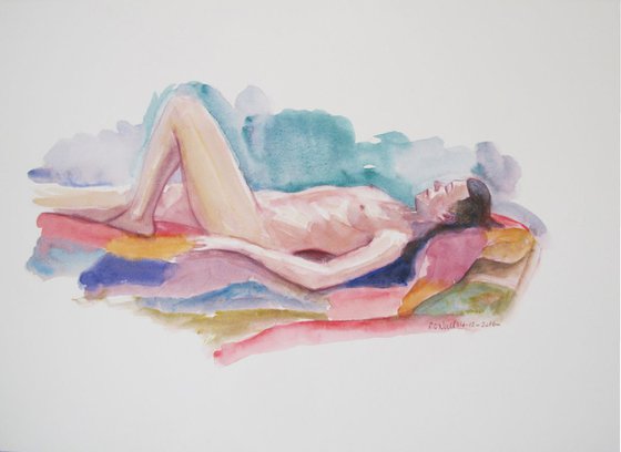 Reclining female nude