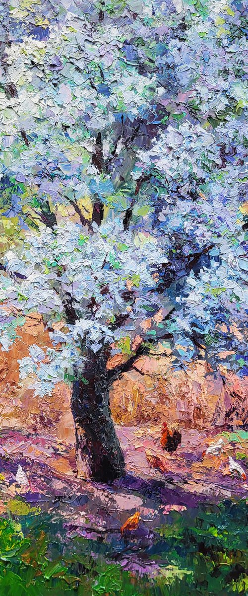 Pear blossoms by Boris Serdyuk