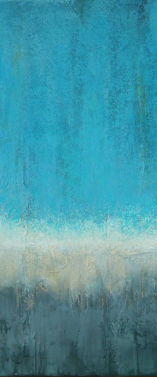 An abstract painting "Natural connection" by Olesia GR