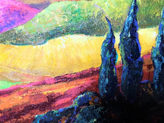 Colours of the Sun  -landscape painting