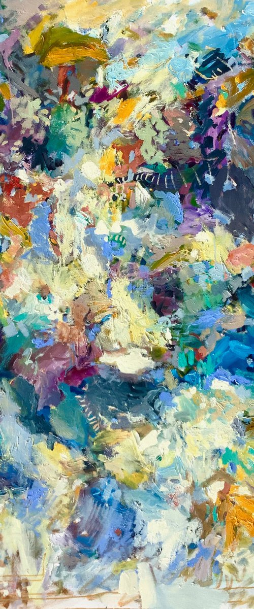 DEEP Abstract Large gestural work.FREE shipping to EU! by Lana Verdi