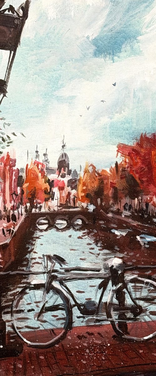 Autumn by the Canal by Paul Cheng