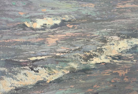 The Girl and the Sea Painting